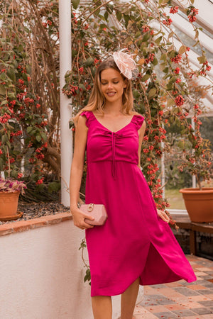 Carraig Donn Adeline Pink Midi Dress