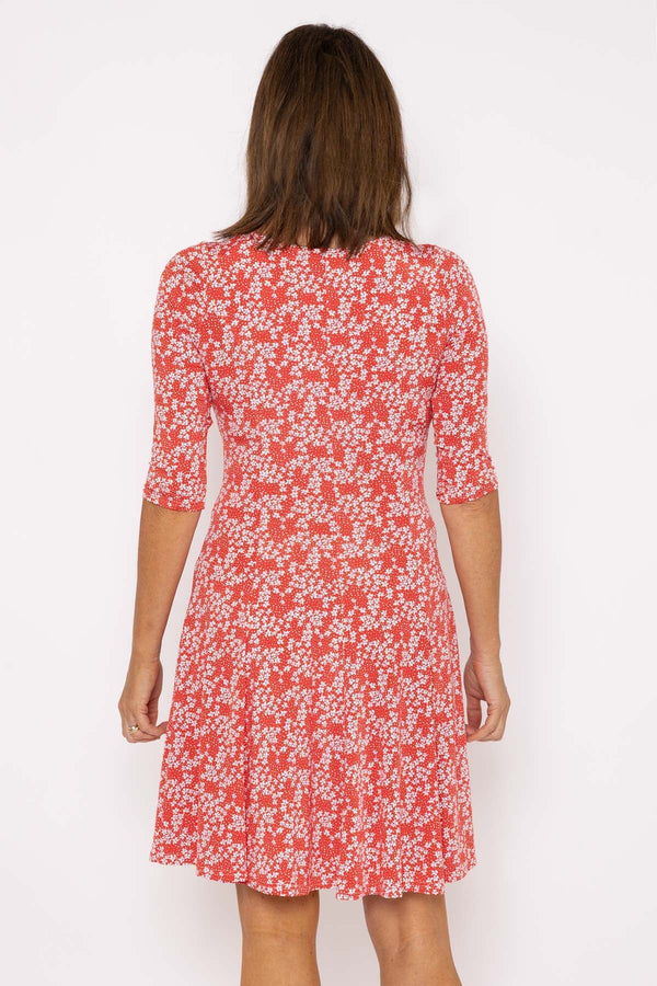 Carraig Donn Aoife Red Print Dress