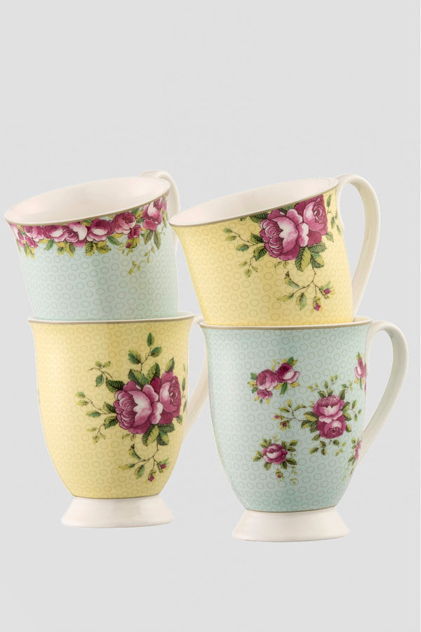 Carraig Donn Archive Rose Ceramic 4 Piece Mug Set