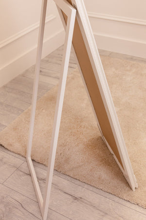 Carraig Donn Audrey Cream Floor Standing Mirror