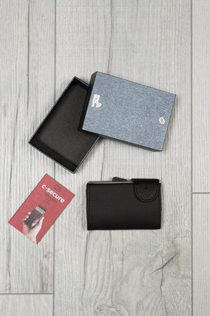 Carraig Donn Bank Cards Protector Wallet in Black