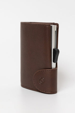 Carraig Donn Bank Cards Protector Wallet in Dark Brown