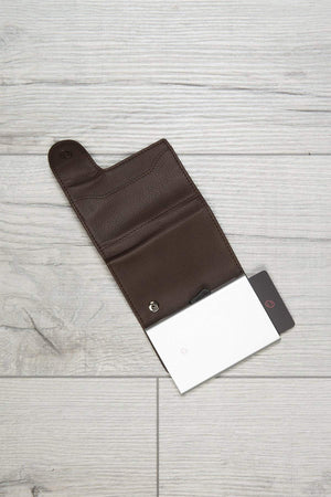 Carraig Donn Bank Cards Protector Wallet in Dark Brown
