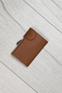 Carraig Donn Bank Cards Protector Wallet in Light Brown