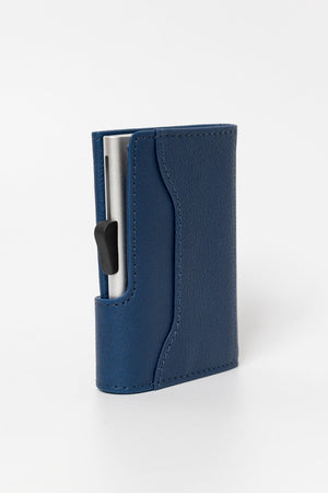 Bank Cards Protector Wallet in Navy Blue