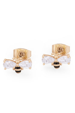 Carraig Donn Bee Ball Stud Earrings in Gold