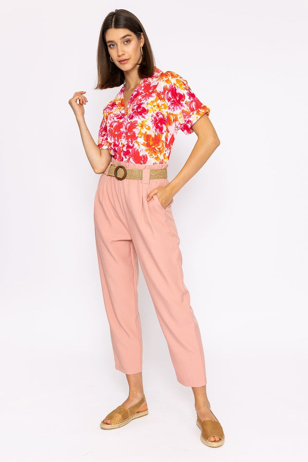 Carraig Donn Belted Pants in Pink