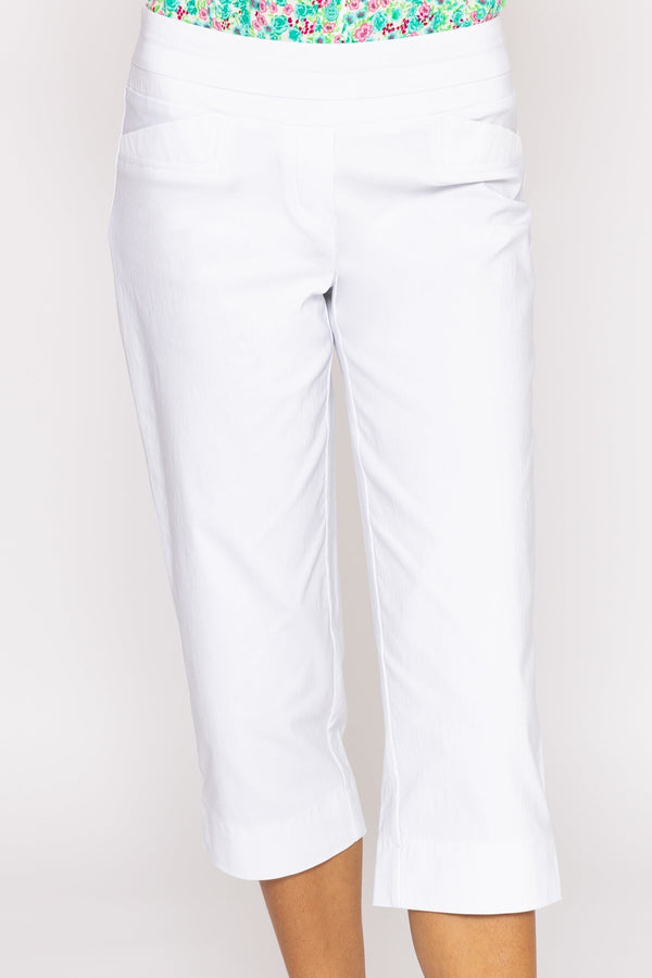 Carraig Donn Bengaline Crop Pants in White