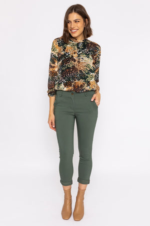 Carraig Donn Bengaline Trousers in Khaki