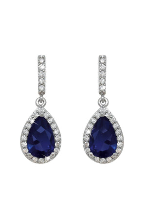 Carraig Donn Blue Pear Shape Earrings