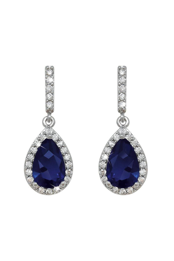 Carraig Donn Blue Pear Shape Earrings