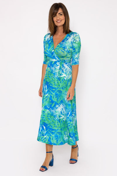 Carraig Donn Blue Print Maxi Dress