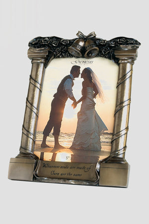 Bronze Scripted Wedding Frame
