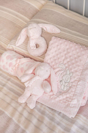 Carraig Donn Bunny and Blanket in Pink Gift Set