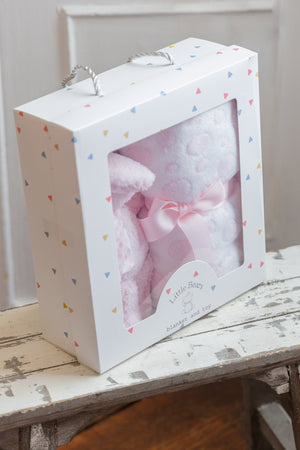 Carraig Donn Bunny and Blanket in Pink Gift Set