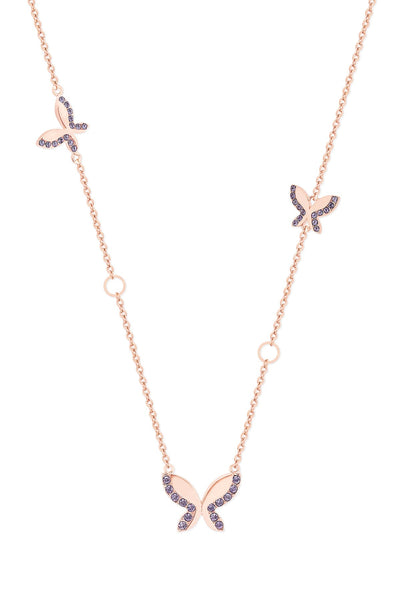 Carraig Donn Butterfly Rose Gold Necklace