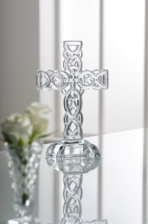Celtic Design Glass Cross
