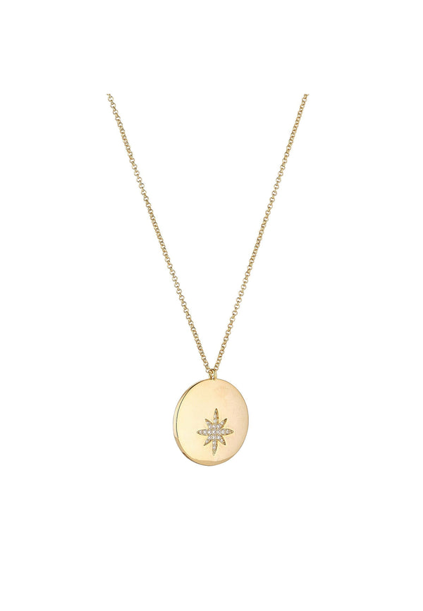 Carraig Donn Centre Star Necklace in Gold