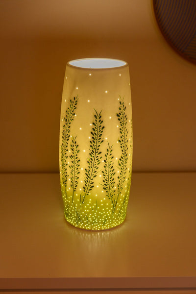 Carraig Donn Ceramic Green Leaf LED Table Lamp