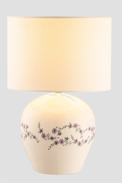 Carraig Donn Ceramic Wildflowers Lamp & Shade