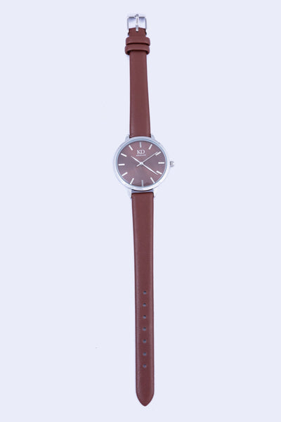 Carraig Donn Classic Silver & Brown Watch