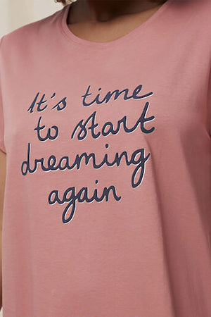 Carraig Donn Cotton Printed Nightdress in Rust