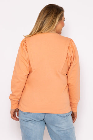 Carraig Donn Cotton Sweatshirt in Orange