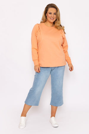 Carraig Donn Cotton Sweatshirt in Orange
