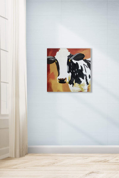 Carraig Donn Cow A Canvas Art Wall Decor 60 x 60