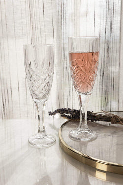Carraig Donn Crystal Champagne Glass Set