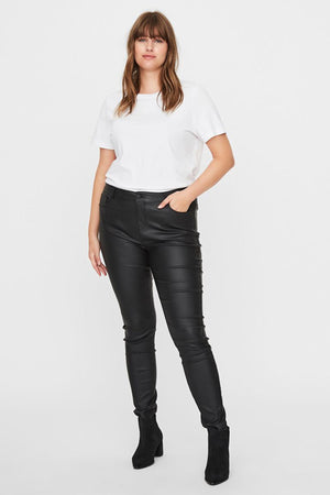 Curve - Coated Pants in Black