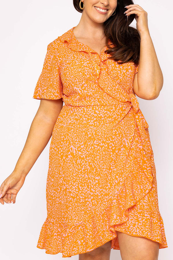 Carraig Donn Curve - Delilah Dress in Orange