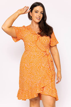 Carraig Donn Curve - Delilah Dress in Orange