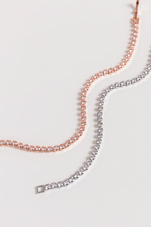 Carraig Donn Dakota Silver Tennis Bracelet