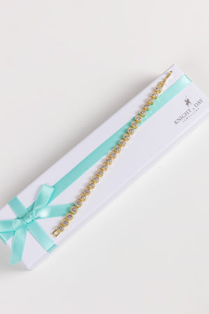 Carraig Donn Danna Gold Tennis Bracelet