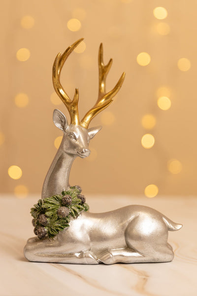 Carraig Donn Decadent Sitting Reindeer Ornament