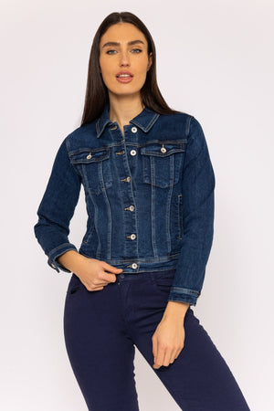 Carraig Donn Denim Jacket in Dark Blue