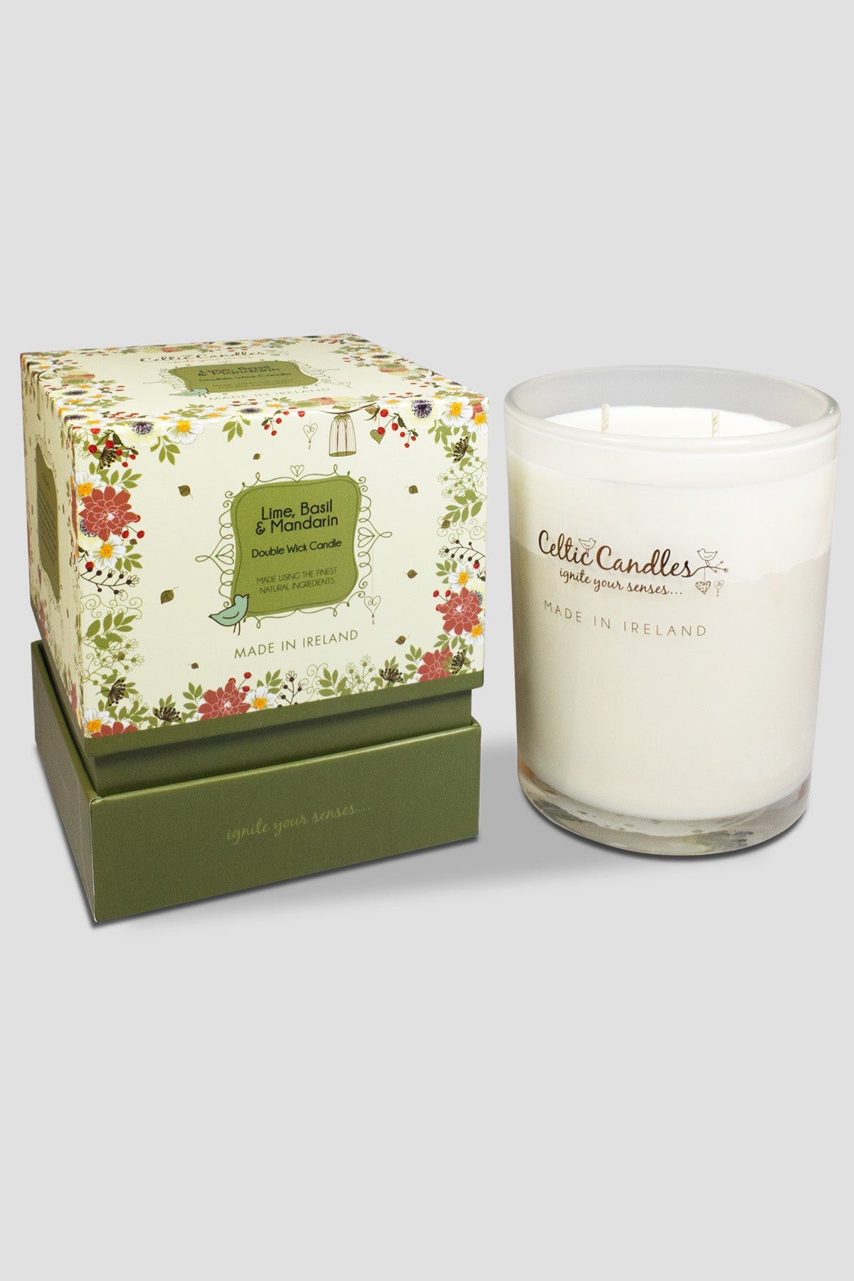 Double Wick Lime & Basil Candle