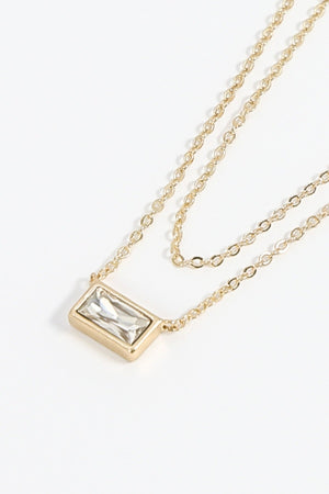 Dual Chain Necklace in Gold