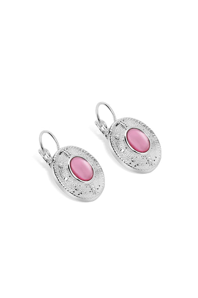 Carraig Donn Earrings with Pink Stones