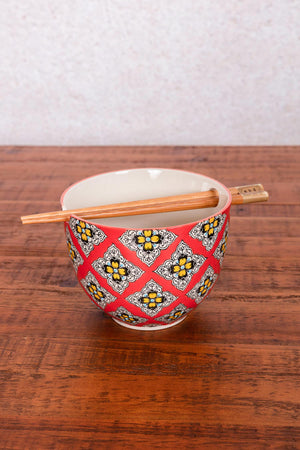 Eclectic Rice Serving Bowl