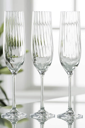 Carraig Donn Erne Glass Flute Set of 4