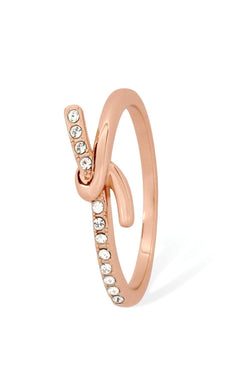 Carraig Donn Eternal Knot Ring in Rose Gold - Size 7