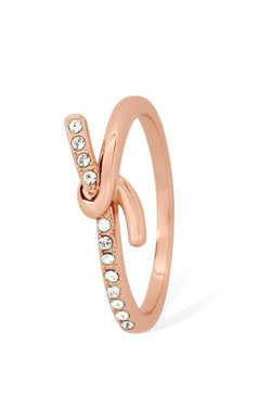 Carraig Donn Eternal Knot Ring in Rose Gold - Size 8