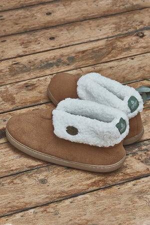Faux Suede Adult Slipper Boots