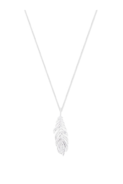 Carraig Donn Feather Pendant in Silver