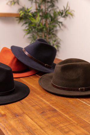 Carraig Donn Fedora Hat in Black