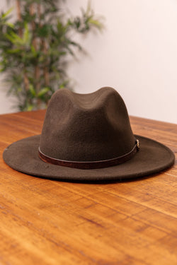 Carraig Donn Fedora Hat in Khaki