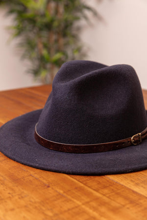 Carraig Donn Fedora Hat in Navy