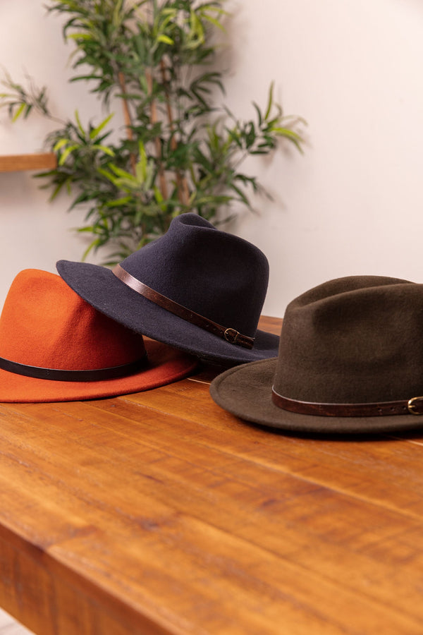 Carraig Donn Fedora Hat in Navy